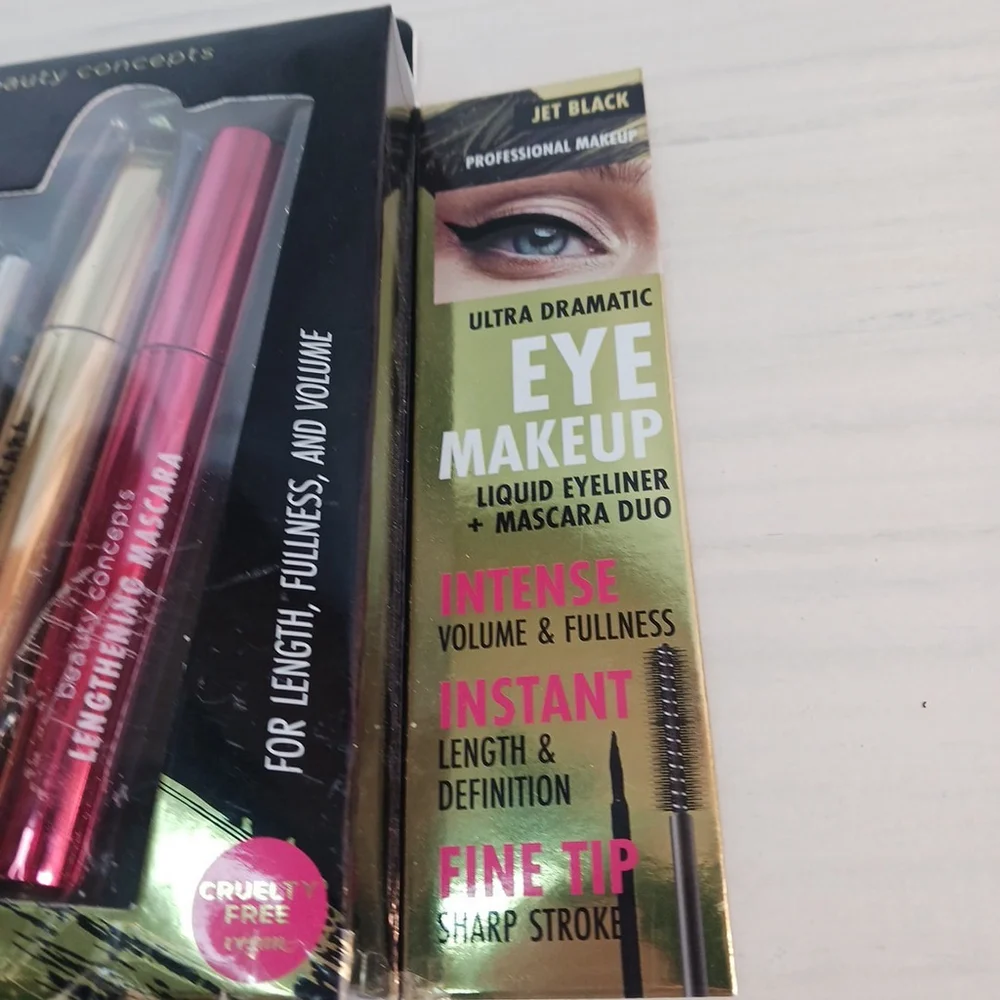 Beauty Concepts Jet Black Mascara Length Fullness Volume NEW